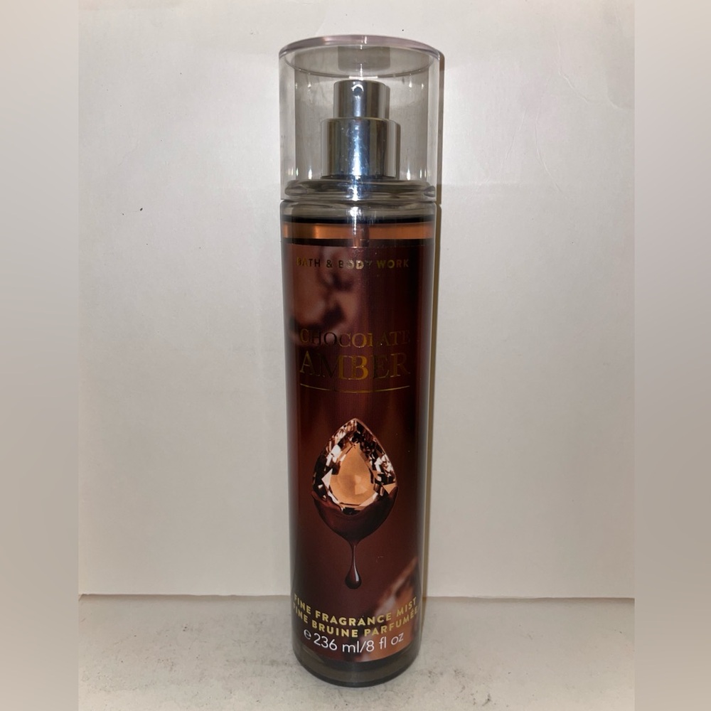 Bath & Body Works Chocolate Amber Fragrance Mist 8oz Discontinued New